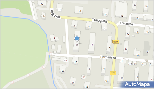 Błonie, Poznańska, 18, mapa Błonie