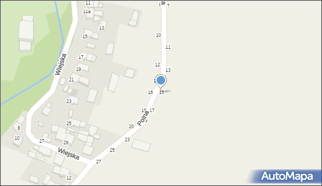 Błotnica Strzelecka, Polna, 15, mapa Błotnica Strzelecka