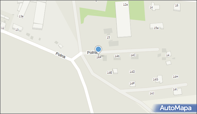 Bobolice, Polna, 14A, mapa Bobolice