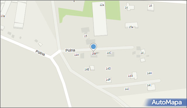 Bobolice, Polna, 14b, mapa Bobolice