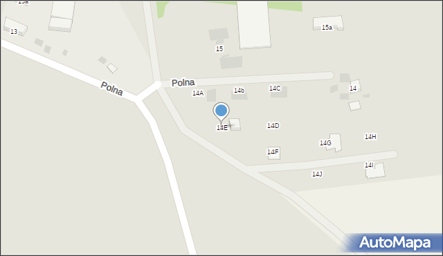 Bobolice, Polna, 14E, mapa Bobolice