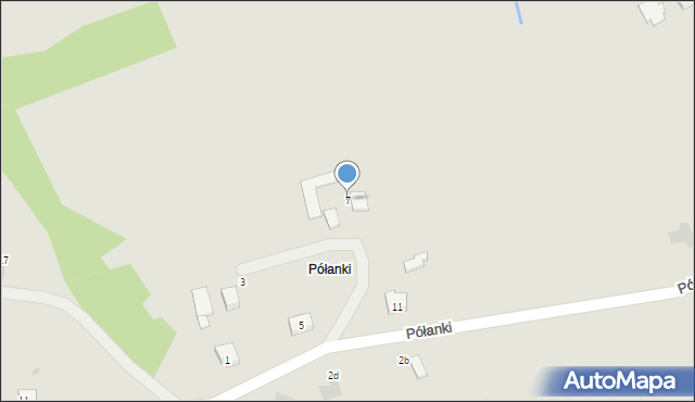 Bobowa, Półanki, 7, mapa Bobowa