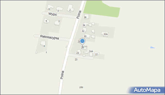 Bobrowniki, Polna, 26, mapa Bobrowniki