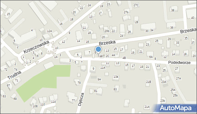 Bochnia, Podedworze, 2B, mapa Bochni