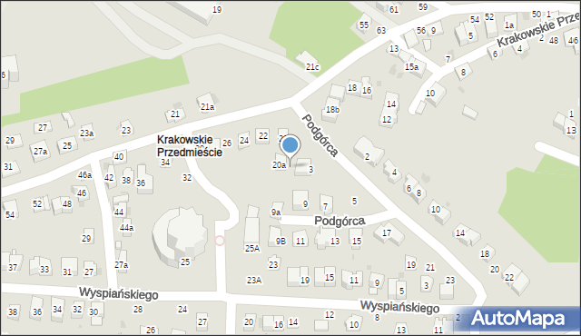 Bochnia, Podgórca Włodzimierza, 1, mapa Bochni