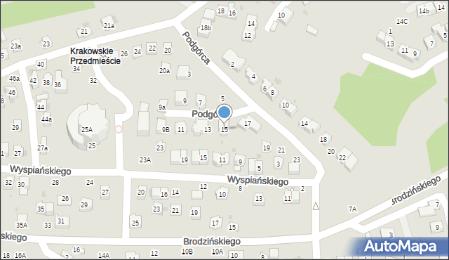 Bochnia, Podgórca Włodzimierza, 15, mapa Bochni