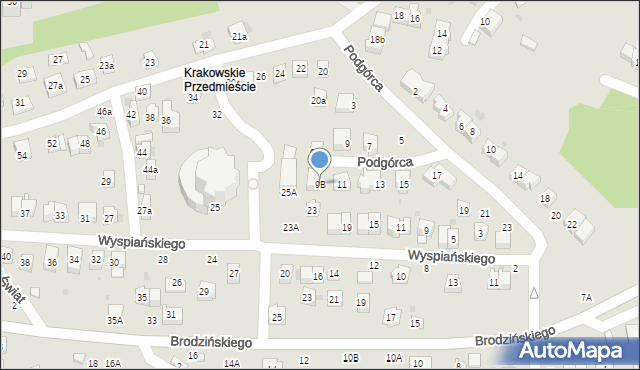 Bochnia, Podgórca Włodzimierza, 9B, mapa Bochni