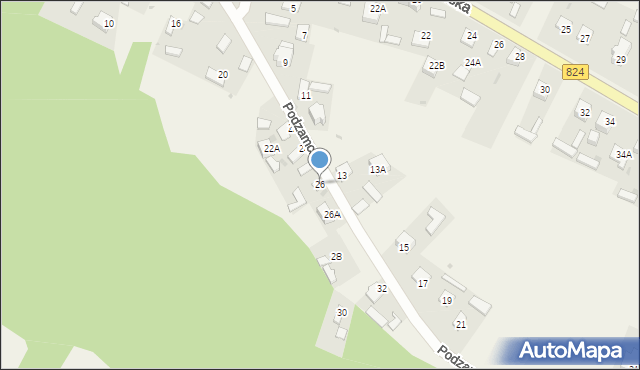 Bochotnica, Podzamcze, 26, mapa Bochotnica