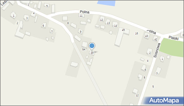 Bodzanowice, Polna, 10, mapa Bodzanowice