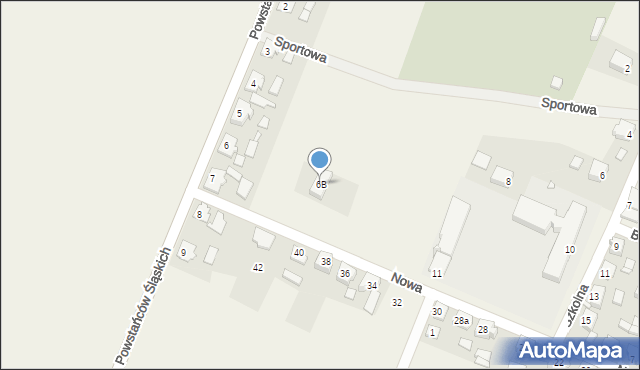 Bogacica, Powstańców Śląskich, 6B, mapa Bogacica