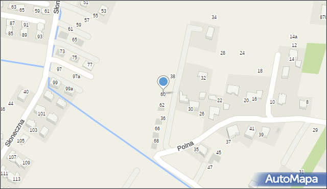Bolechowice, Polna, 60, mapa Bolechowice