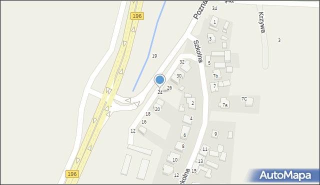 Bolechowo, Poznańska, 24, mapa Bolechowo