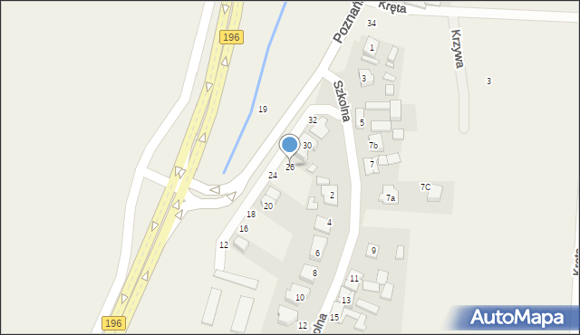 Bolechowo, Poznańska, 26, mapa Bolechowo