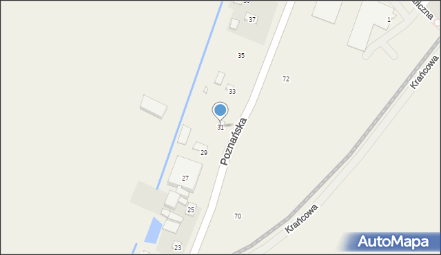 Bolechowo, Poznańska, 31, mapa Bolechowo
