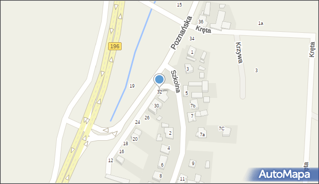 Bolechowo, Poznańska, 32, mapa Bolechowo