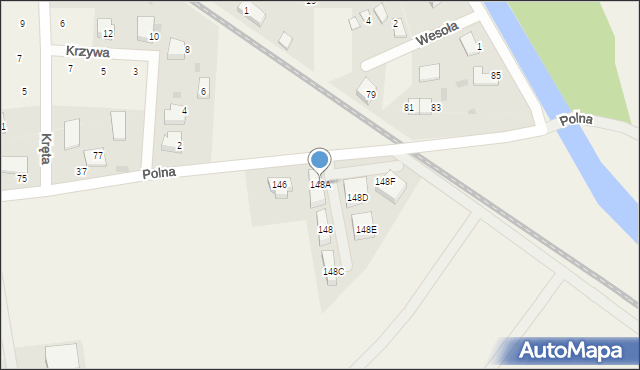 Bolszewo, Polna, 148A, mapa Bolszewo