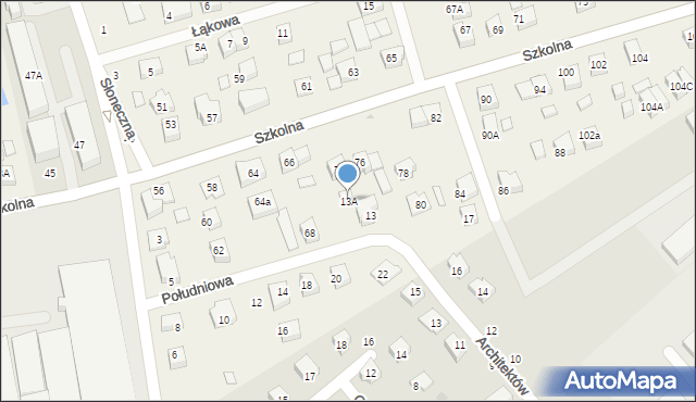 Bolszewo, Południowa, 13A, mapa Bolszewo