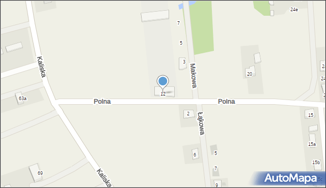 Borek, Polna, 12, mapa Borek