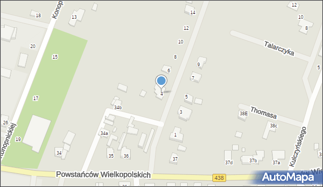 Borek Wielkopolski, Powstańców Ziemi Boreckiej, 4, mapa Borek Wielkopolski