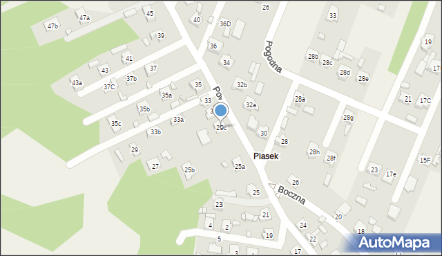 Boronów, Powstańców Śląskich, 29c, mapa Boronów