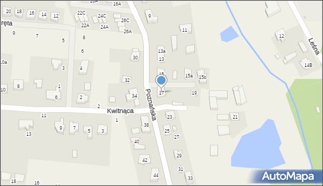 Borówiec, Poznańska, 17, mapa Borówiec