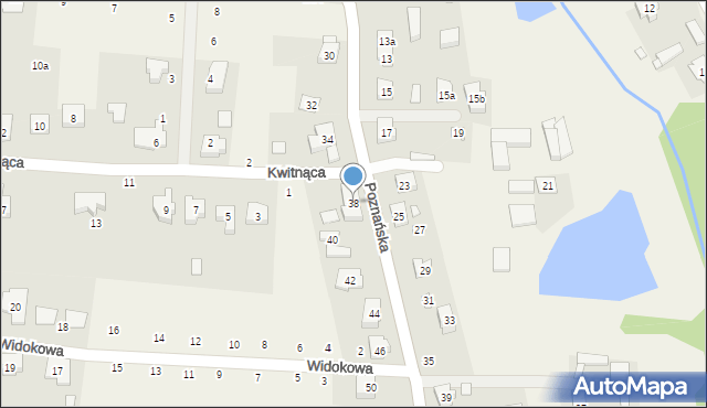 Borówiec, Poznańska, 38, mapa Borówiec