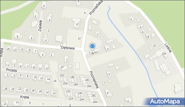 Borówiec, Poznańska, 3a, mapa Borówiec