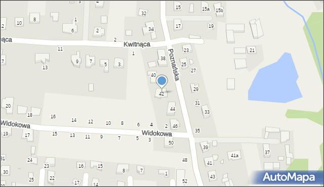 Borówiec, Poznańska, 42, mapa Borówiec