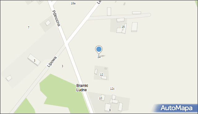 Bramki, Północna, 14, mapa Bramki