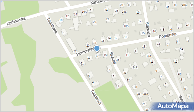 Brodnica, Pomorska, 17, mapa Brodnica