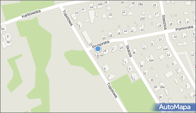 Brodnica, Pomorska, 21, mapa Brodnica