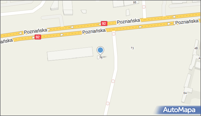 Bronisze, Poznańska, 75, mapa Bronisze
