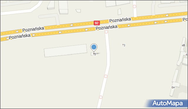 Bronisze, Poznańska, 75, mapa Bronisze