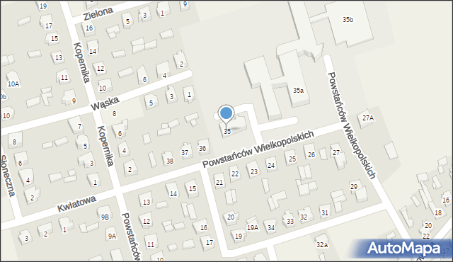 Brudzew, Powstańców Wielkopolskich, 35, mapa Brudzew