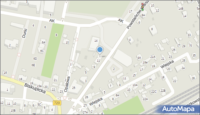 Brwinów, Powstańców Warszawy, 13, mapa Brwinów