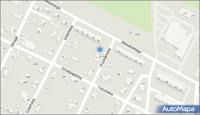 Brzeg, Poznańska, 2, mapa Brzeg