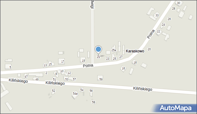 Brześć Kujawski, Polna, 21, mapa Brześć Kujawski