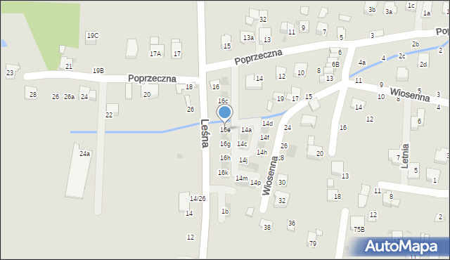 Brzesko, Poprzeczna, 16e, mapa Brzesko