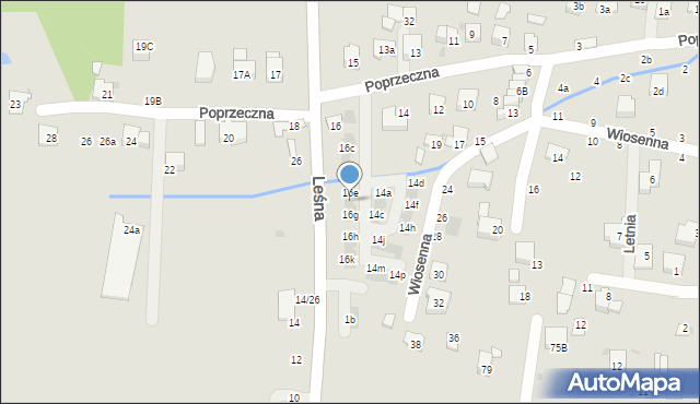 Brzesko, Poprzeczna, 16f, mapa Brzesko