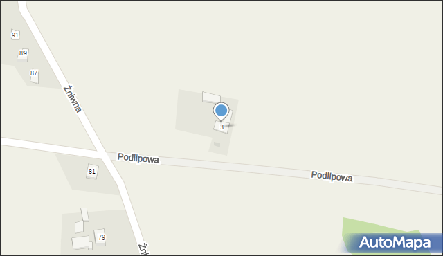 Brzezówka, Podlipowa, 3, mapa Brzezówka