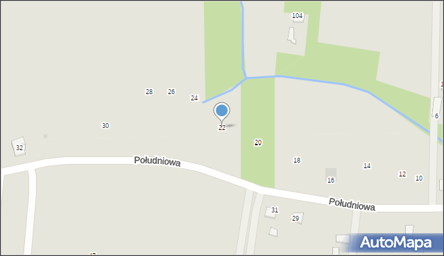 Brzostek, Południowa, 22, mapa Brzostek