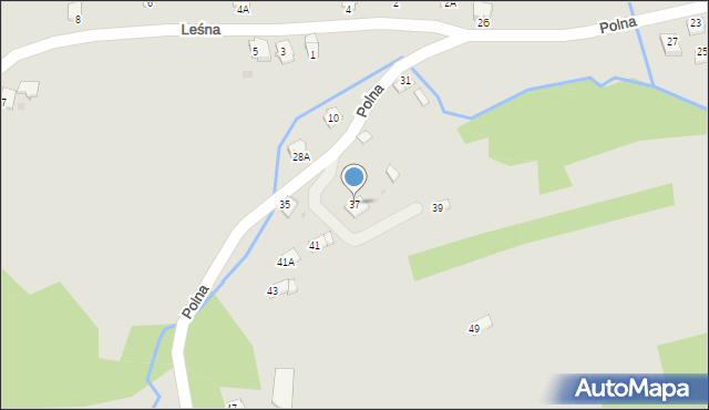 Brzozów, Polna, 37, mapa Brzozów