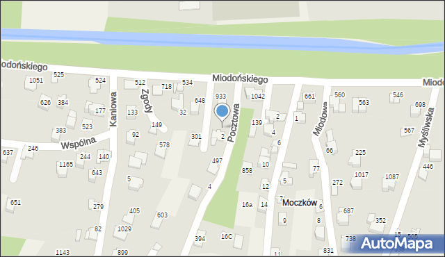 Buczkowice, Pocztowa, 65, mapa Buczkowice