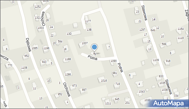 Buczkowice, Polna, 7b, mapa Buczkowice