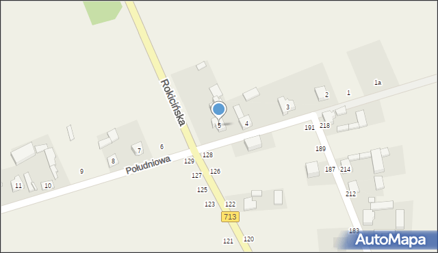 Bukowiec, Południowa, 5, mapa Bukowiec