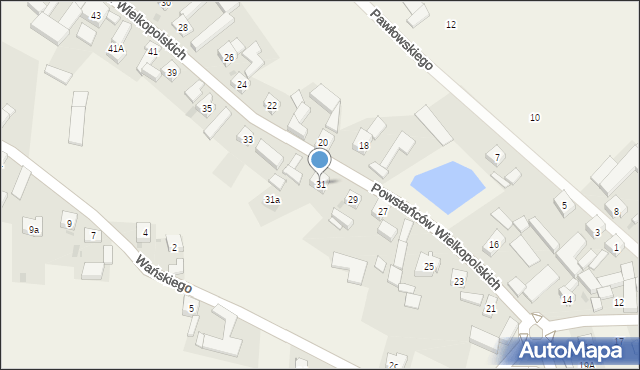 Bukówiec Górny, Powstańców Wielkopolskich, 31, mapa Bukówiec Górny