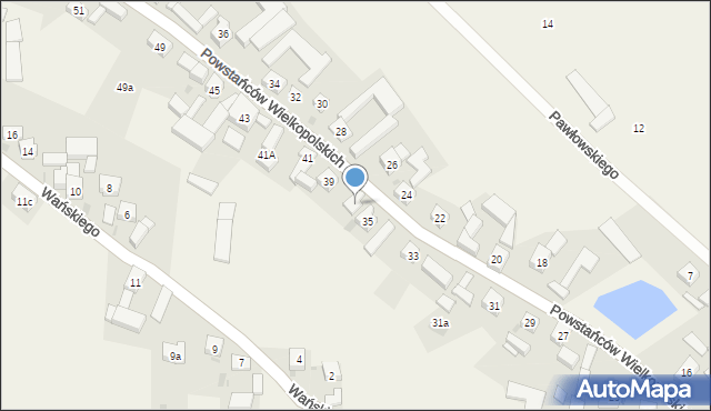 Bukówiec Górny, Powstańców Wielkopolskich, 37, mapa Bukówiec Górny