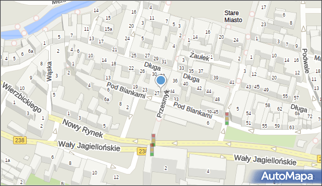 Bydgoszcz, Pod Blankami, 29, mapa Bydgoszczy