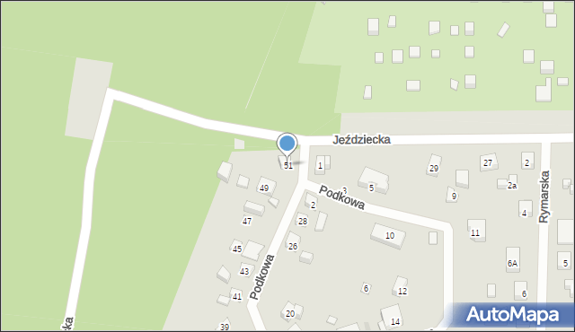 Bydgoszcz, Podkowa, 51, mapa Bydgoszczy