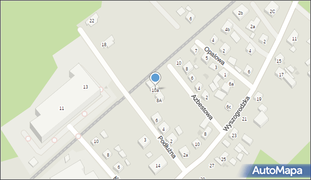 Bydgoszcz, Podłużna, 10a, mapa Bydgoszczy